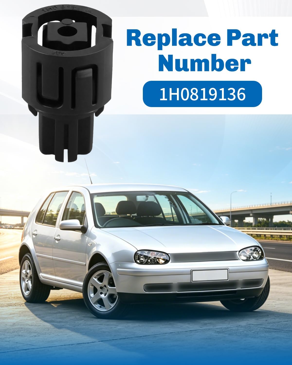 Blend Door Support Pin Bushing Fit for VW MK4 Some Models, Fit for Beetle 1998-2004 Golf 1999-2006 Jetta 1999-2008 Jetta Wagon 2001-2006, Replaces 1H0819136