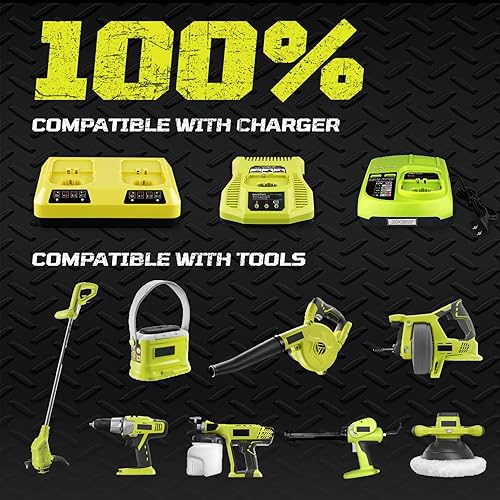 Miniatura 6 de Paquete de 4 baterías de repuesto de 3.0Ah P102 para Ryobi 18 V, compatible con baterías Ryobi P103 P104 P105 P108 P109 18 voltios herramientas