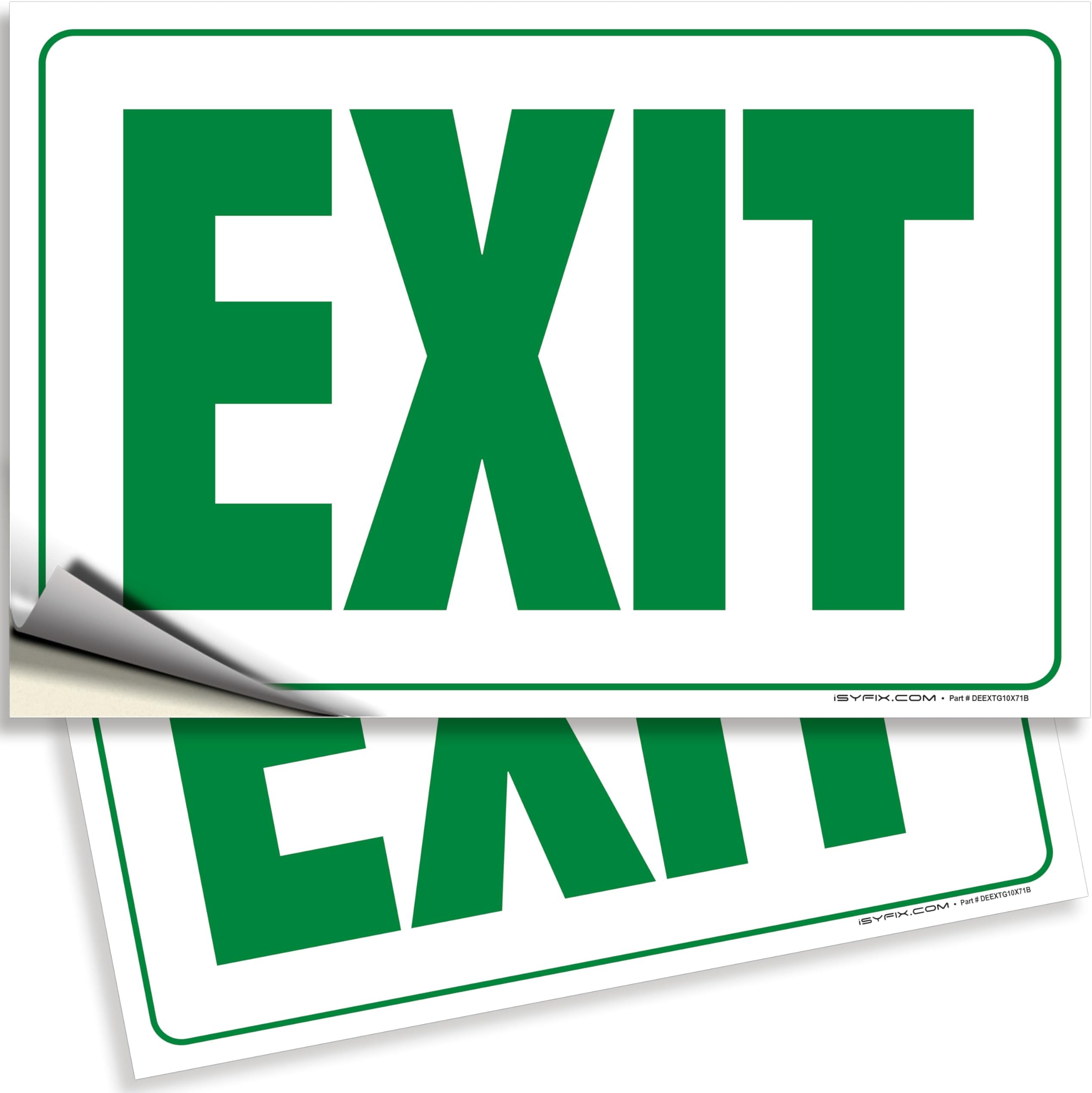 iSYFIX Exit Green Sticker - Parent Large