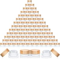 Vista 10 de Geiserailie 60 Piezas Envases Cosméticos de Vidrio Envases de Muestra Vacíos con Tapas a Prueba de Fugas Envases de Muestra de Maquillaje