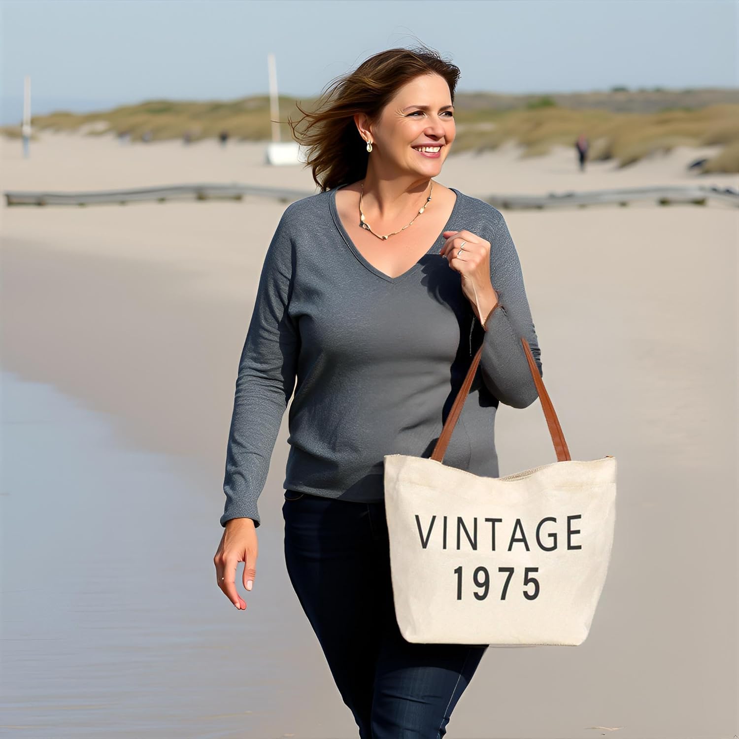 50th Birthday Gifts for Her,50th Birthday Gifts for Women,Gift for 50 Year Old Woman,50th Vinatge Bag Gift for Women - Image 5