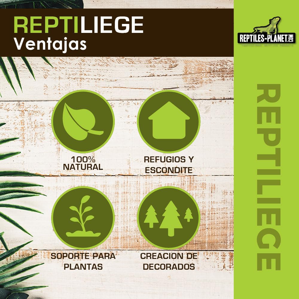 Reptiles Planet – Repticorcho – Surtido de Corcho para decoración de terrario – 10 litros