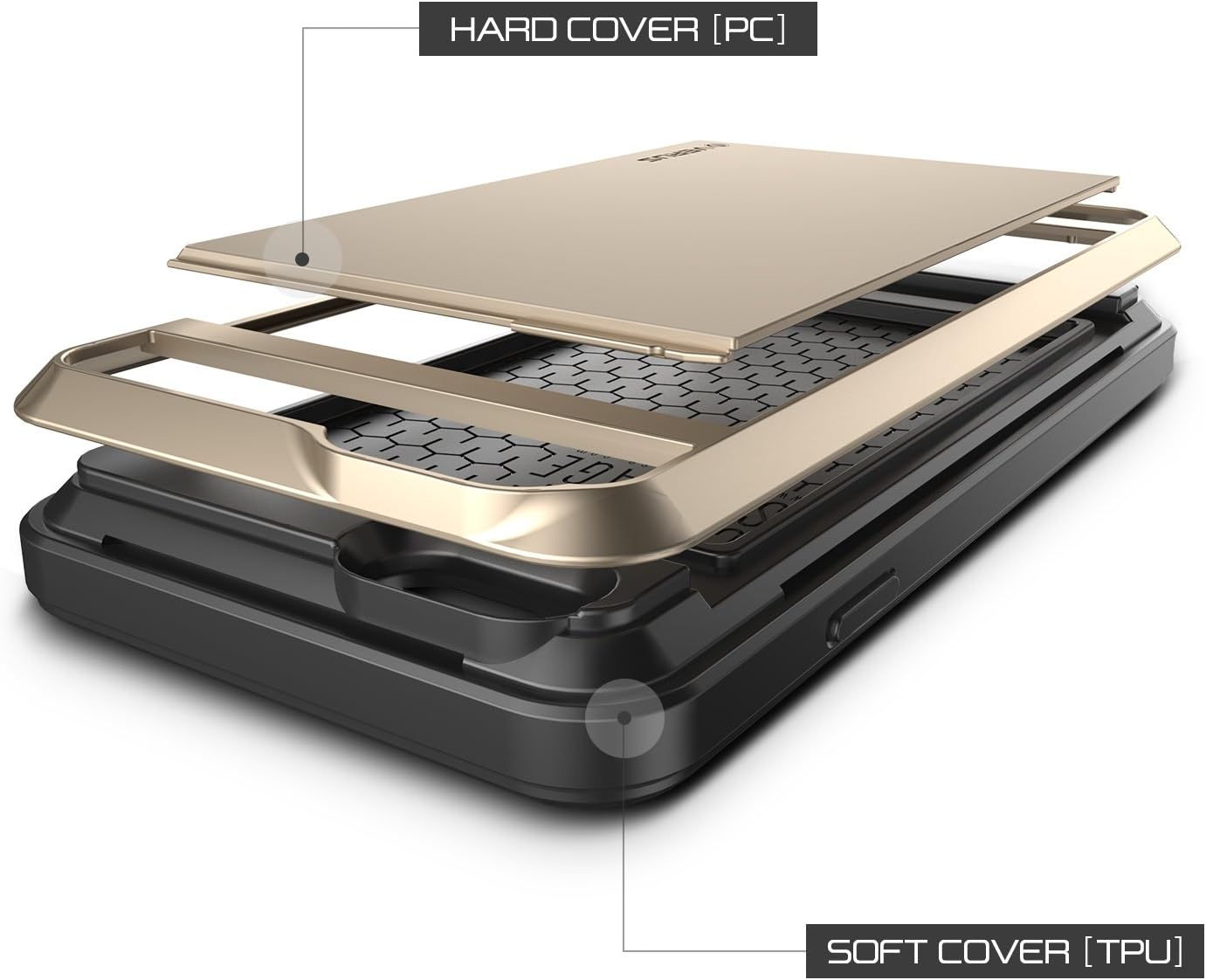 One-Day Sale: Up to 40% Off iPhone 6S Case, Verus [Damda Slide][Champagne Gold] - [Wallet Card Slot][Heavy Duty Protection] For Apple iPhone 6 6S 4.7