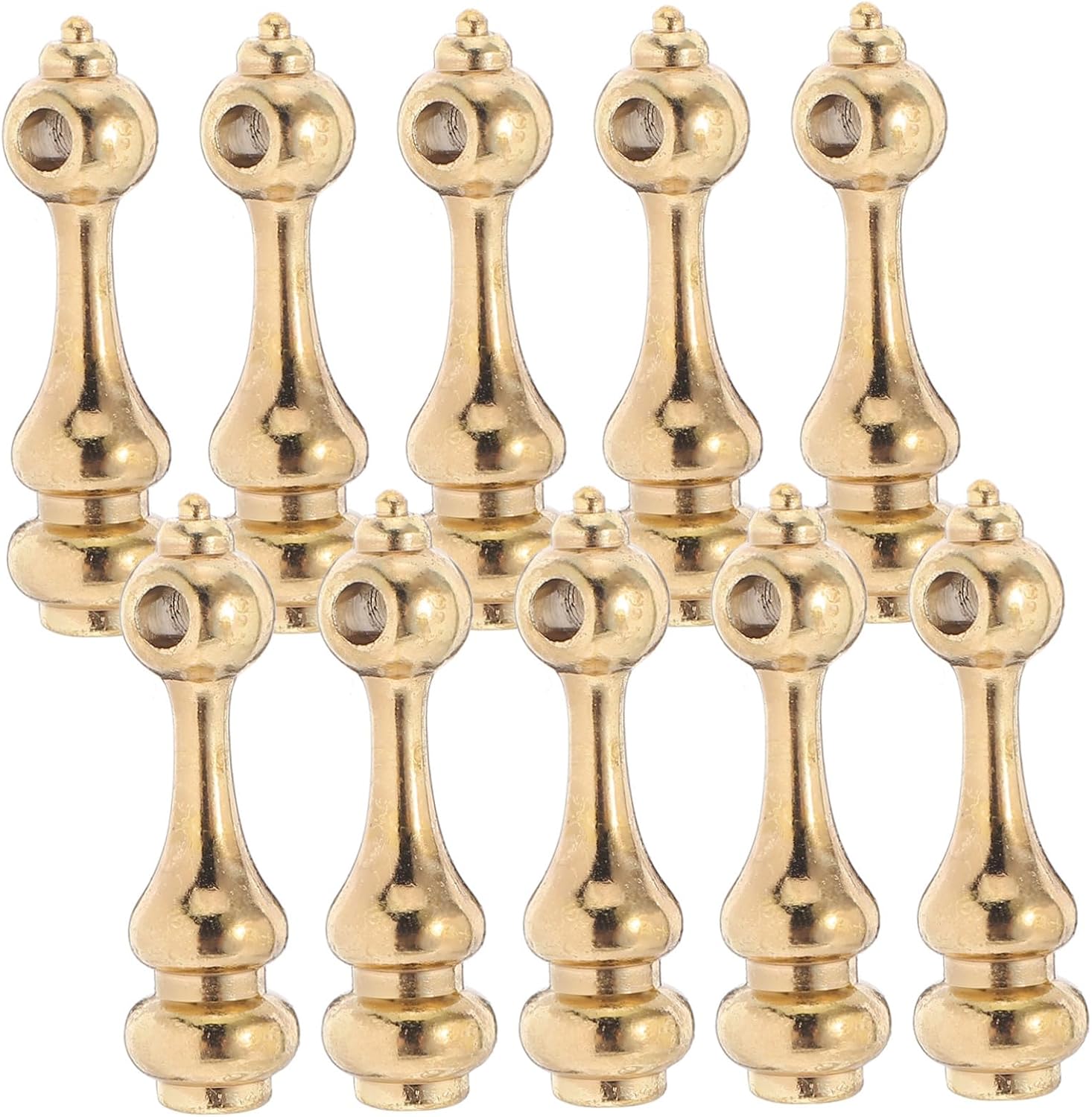10pcs Furniture Hardware Accessories Zinc Alloy Railing Post Cap Spindle Connectors Post End Cap for Wine Cabinet Glass Fence Cart