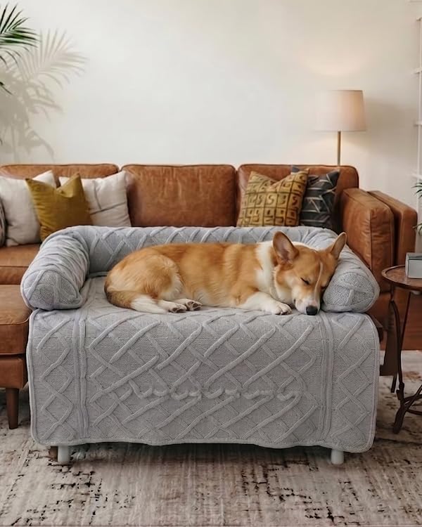 Calming Dog Bed/Mat for Couch,Luxury Dog Couch Bed Sofa Furniture Protector by IUUI - Used condition - US$37.04