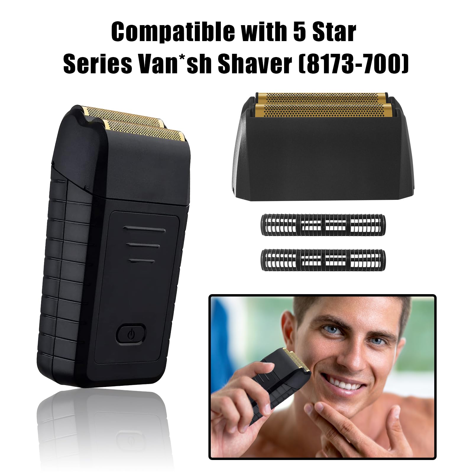 Amazon.com: Shaver Replacement Super Close Gold Foil & Cutter Bar