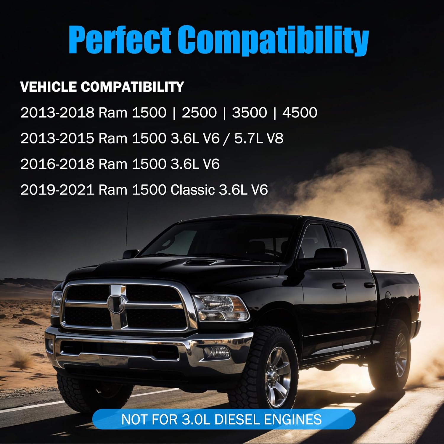 3 Way Heater Control Valve Fit for 2013-2018 Dodge Ram 1500 2500 3500 4500 3.6L V6 5.7L V8,Coolant Bypass Valve Replaces 52014892AC,52014892AA,52014892AB
