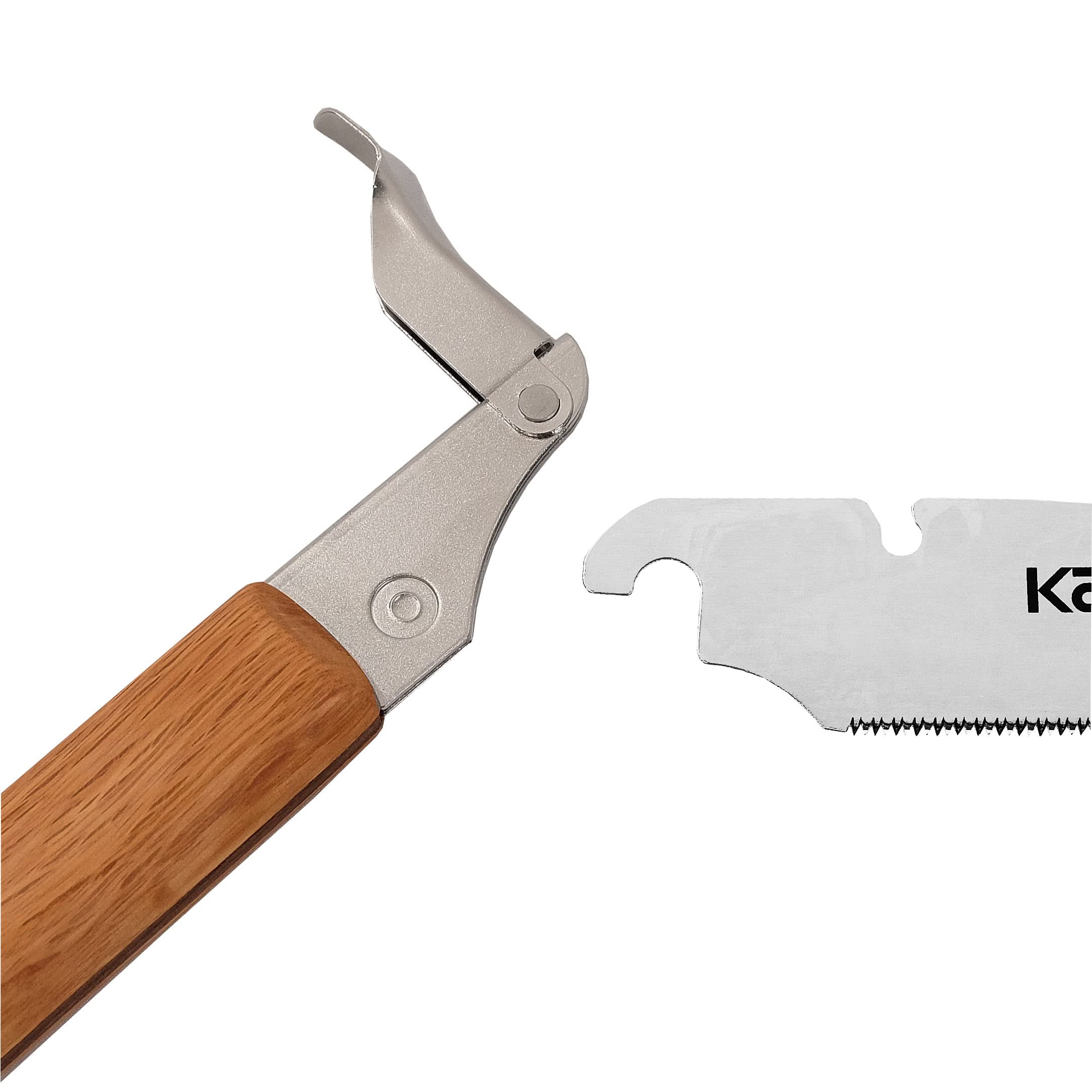 KAKURI Japońska piła ciągnąca do szorstkiego cięcia, 20,3 cm, japońska piła ręczna Kataba, wykończona olejem rączka z czerwonego dębu, wyprodukowana w Japonii (40357)