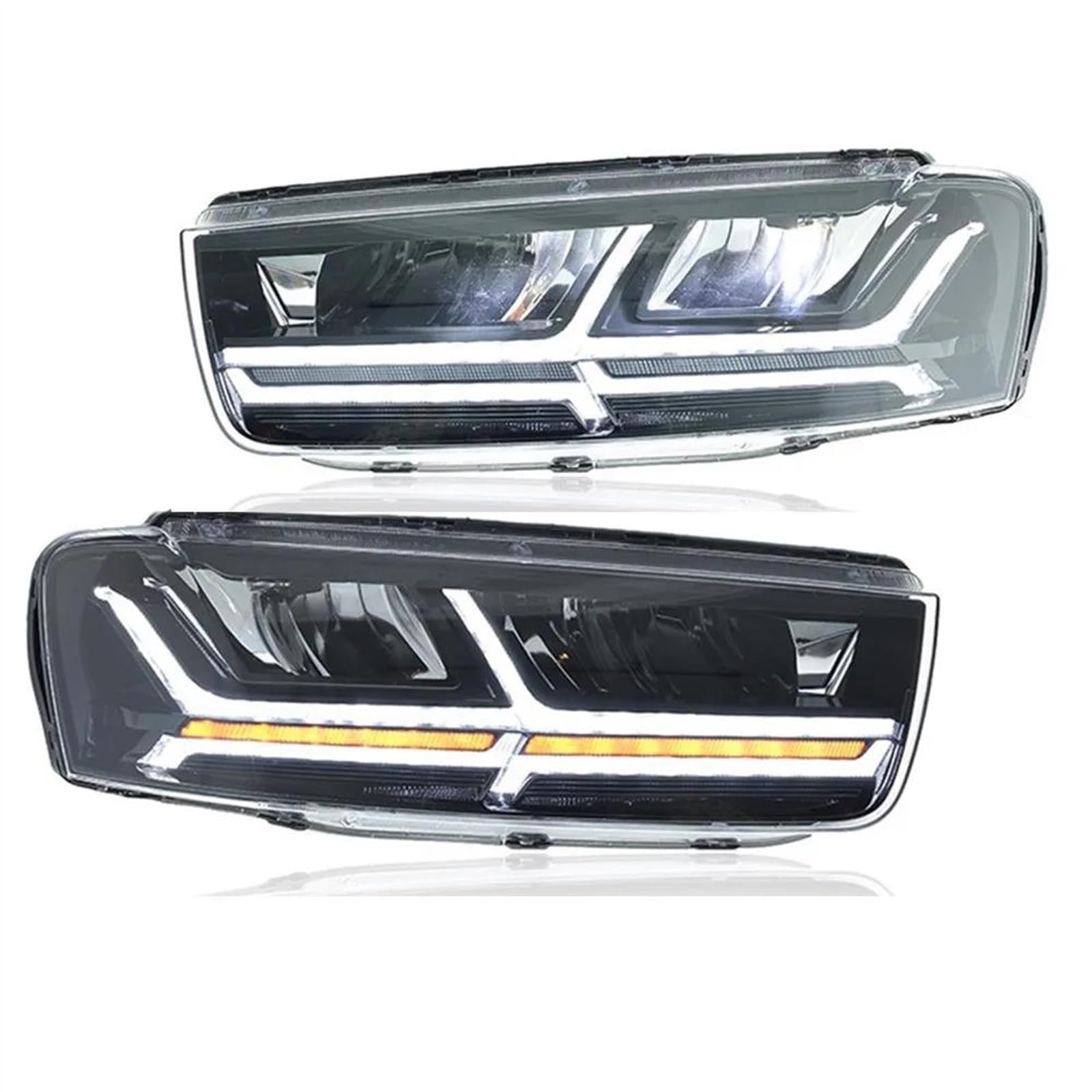 Fari auto​ Fari anteriori a LED con luci diurne (DRL) e indicatori di direzione integrati Per Chevrolet Per Captiva 2012-2018.