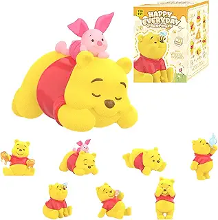 TOP TOY ディズニー(Disney)プーさん しあわせな毎日 シリーズ【1ピース】ガチャガチャ ブラインドボックス フィギュア ソフビ PVC プレミアム おもちゃ 誕生日 プレゼント くまのプーさん キャラクターコレクター向け