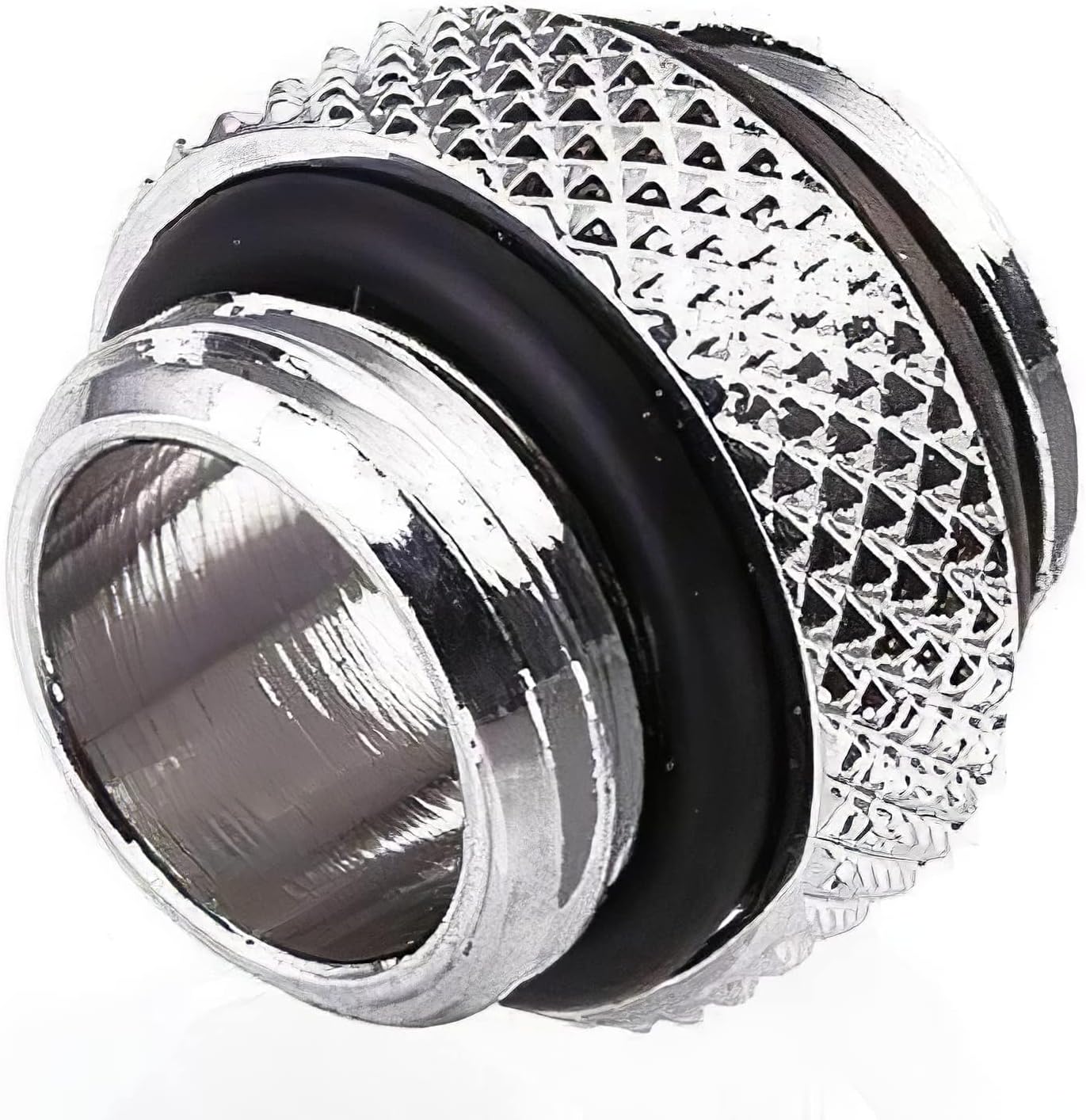 Dracaena.io 12 Pack G1/4" Thread, Male to Male Mini Extender Fitting with Tighten O-Ring, Compression Fitting for Computer Water Cooling System, Silver
