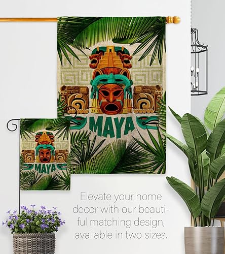 Miniatura 8 de Maya House - Juego de bandera de águila regional de México, Estados Unidos Mexicano, país, decoración de área, pequeño jardín, patio, regalo de