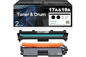 17A CF217A Black Toner & 19A CF219A Black Drum 2-Pack