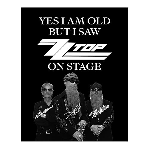 AMERICAN LUXURY GIFTS ZZ Top On Stage - Vintage Rock Band Wall Art Print - Music Decor For Home, Office, Studio and Man Cave, Gift for Fans, Unframed Print-8x10