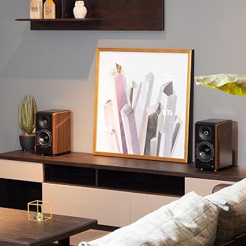 Edifier S2000MKIII Coaxial, Bluetooth, Optical and RCA Bookshelf 2 Speakers, Near-Field Active Tri-Amped 130w Studio Monitor for Audiophiles with Wireless, Line-in and Fiber-Optic Input Walnut