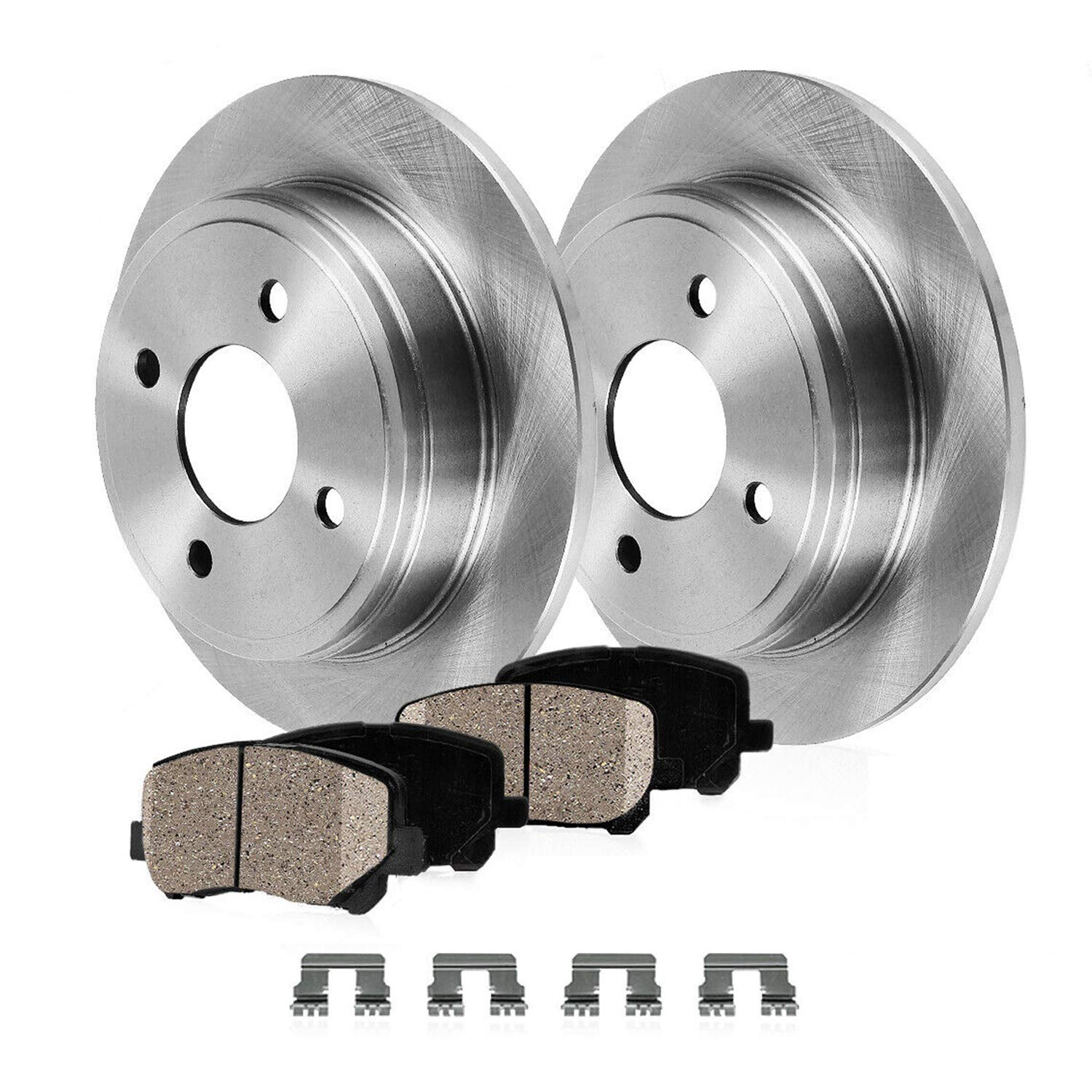 Amazon Com Detroit Axle Rear Brake Kit Rotors Brake Kit Pads W Clips Hardware Kit Premium Grade For 1998 1999 Acura Cl 2 3l 1998 2002 Honda Accord 2 3l Automotive