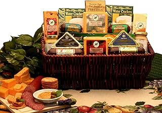 Classic Selection Deluxe Meats & Cheese Gift Basket - Gourmet Gift - Meat & Cheese Charcuterie Gift