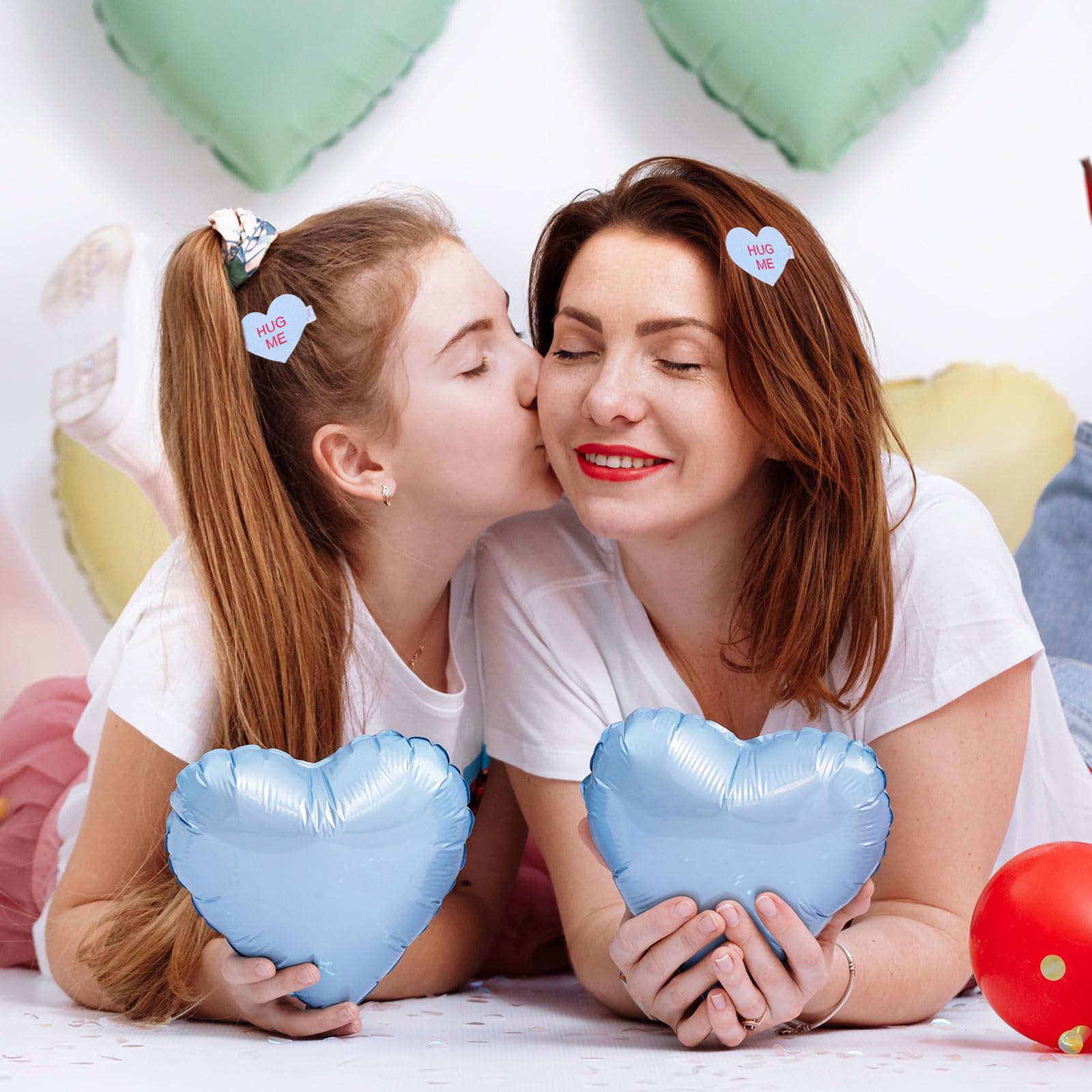 Amazon.com : Whaline 6Pcs Valentine's Day Heart Hair Clips Sweet