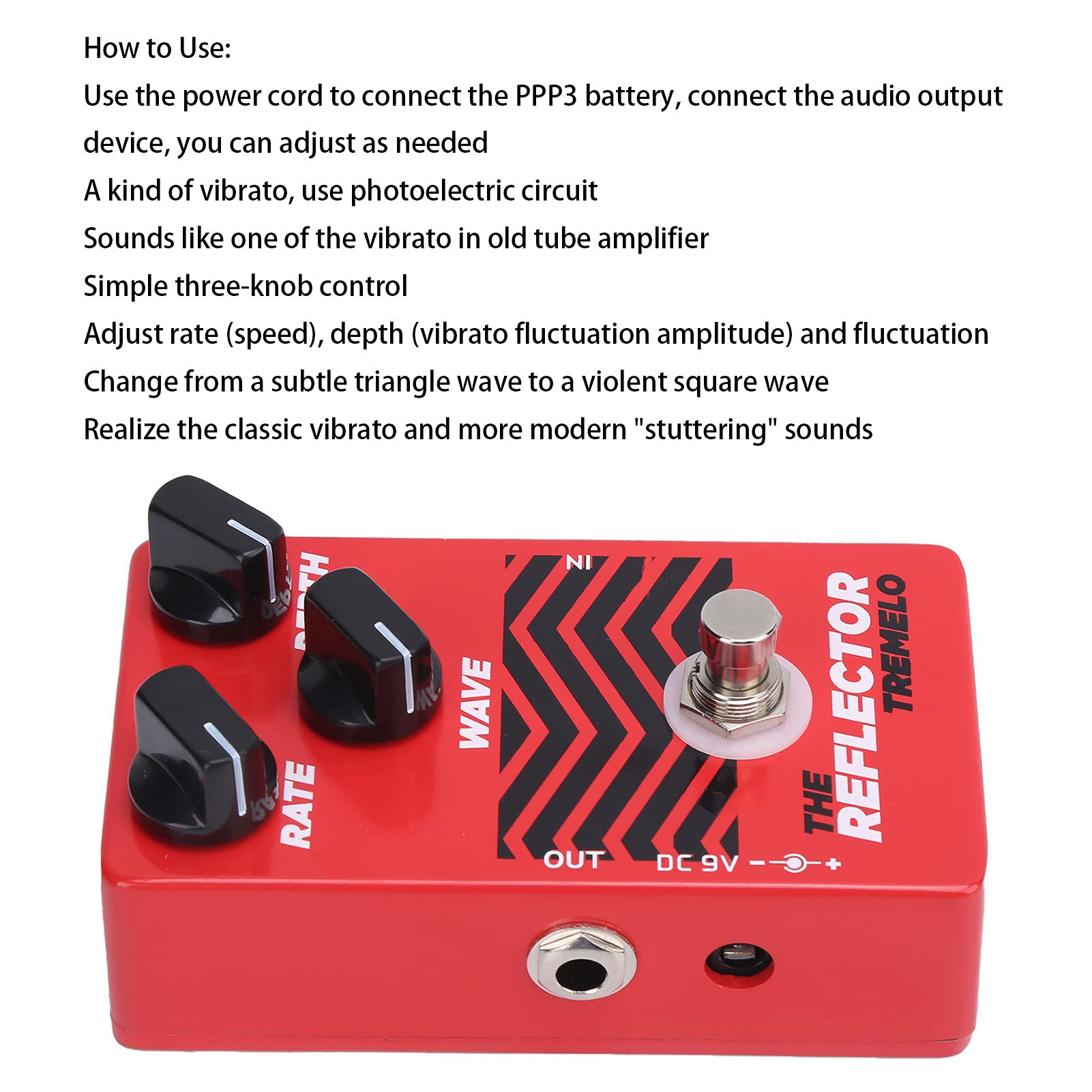 Pedale effetto distorsione, amplificatore valvolare pedale per chitarra per gli amanti della chitarra per i chitarristi