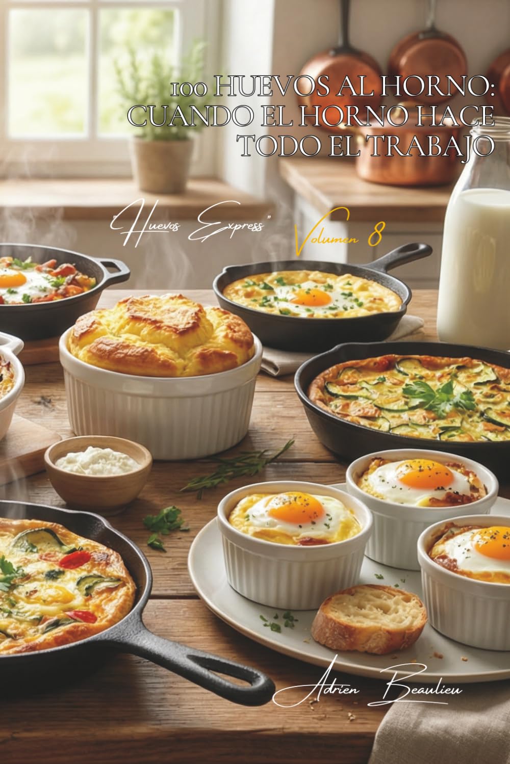 100 huevos al horno: cuando el horno hace todo el trabajo: Platos familiares completos donde el huevo se convierte en la estrella económica (El Huevo ... - Subserie "Huevos Express" (10 libros))