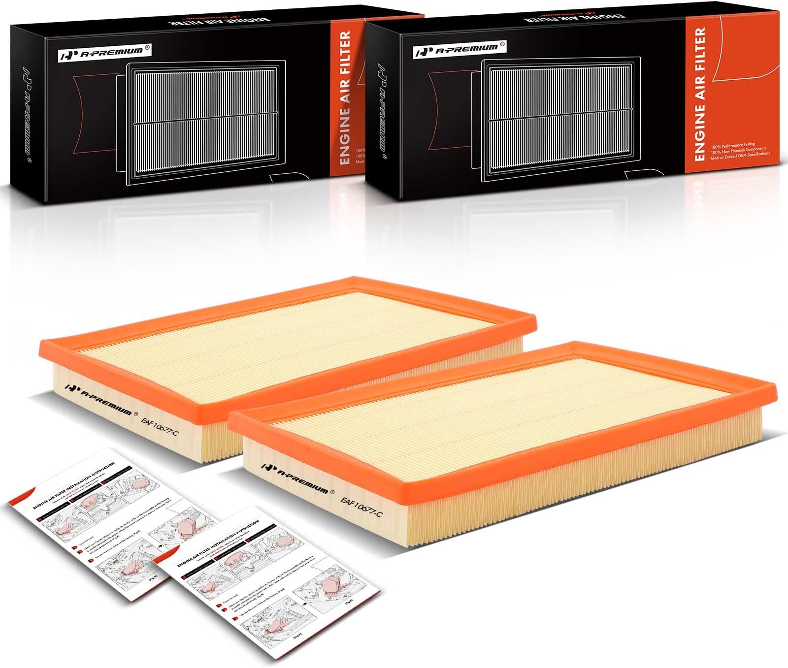 A-Premium 2 Pack Engine Air Filter Compatible with Toyota RAV4 2013-2018, Avalon 2013-2019, Camry 2012-2017 & Lexus ES300h 2013-2018, HS250h 2010-2012, LS460 2007-2017, LS600h 08-16
