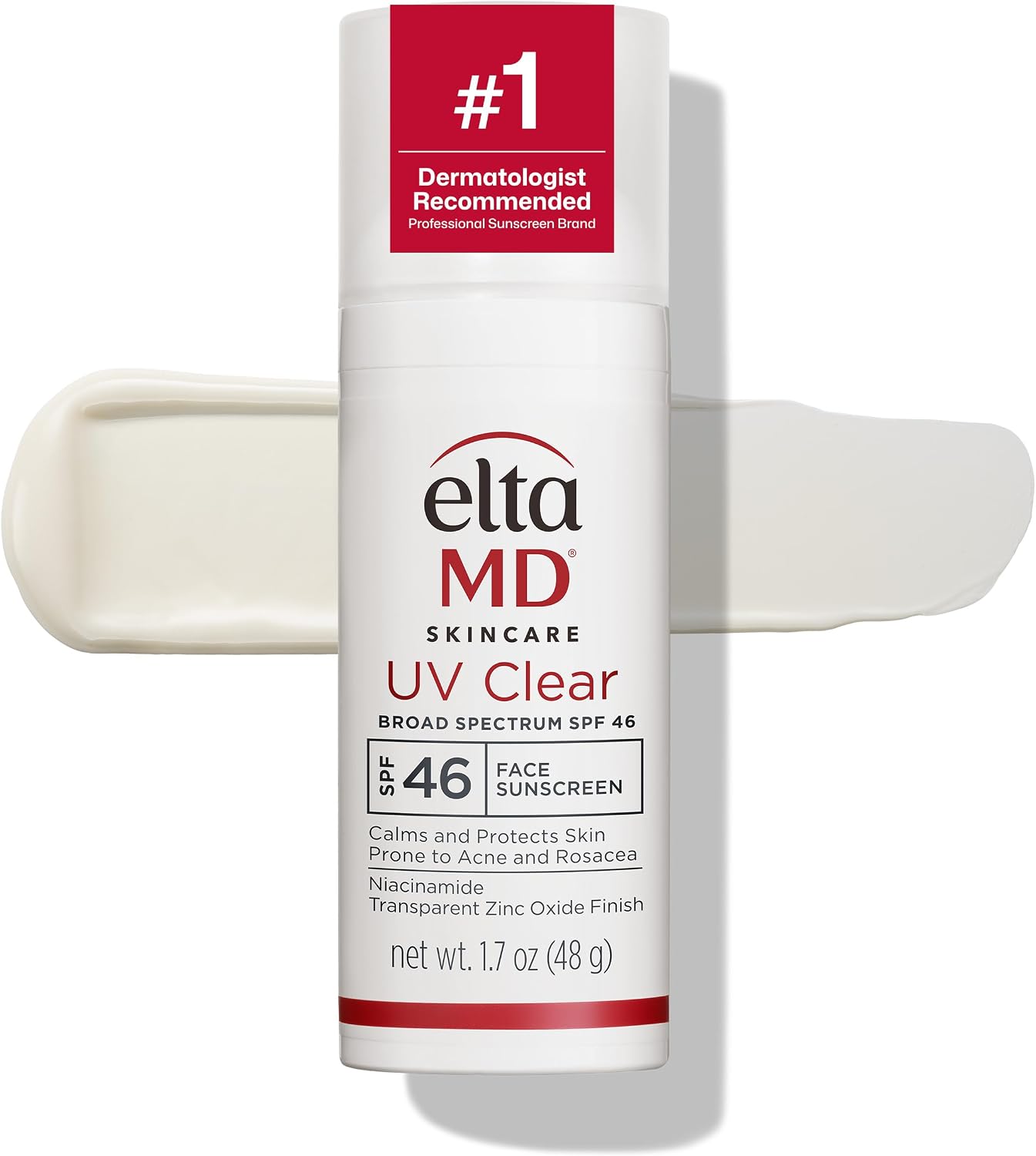 EltaMD UV Clear Face Sunscreen with Zinc Oxide, Oil-Free, SPF 46 and SPF 50
