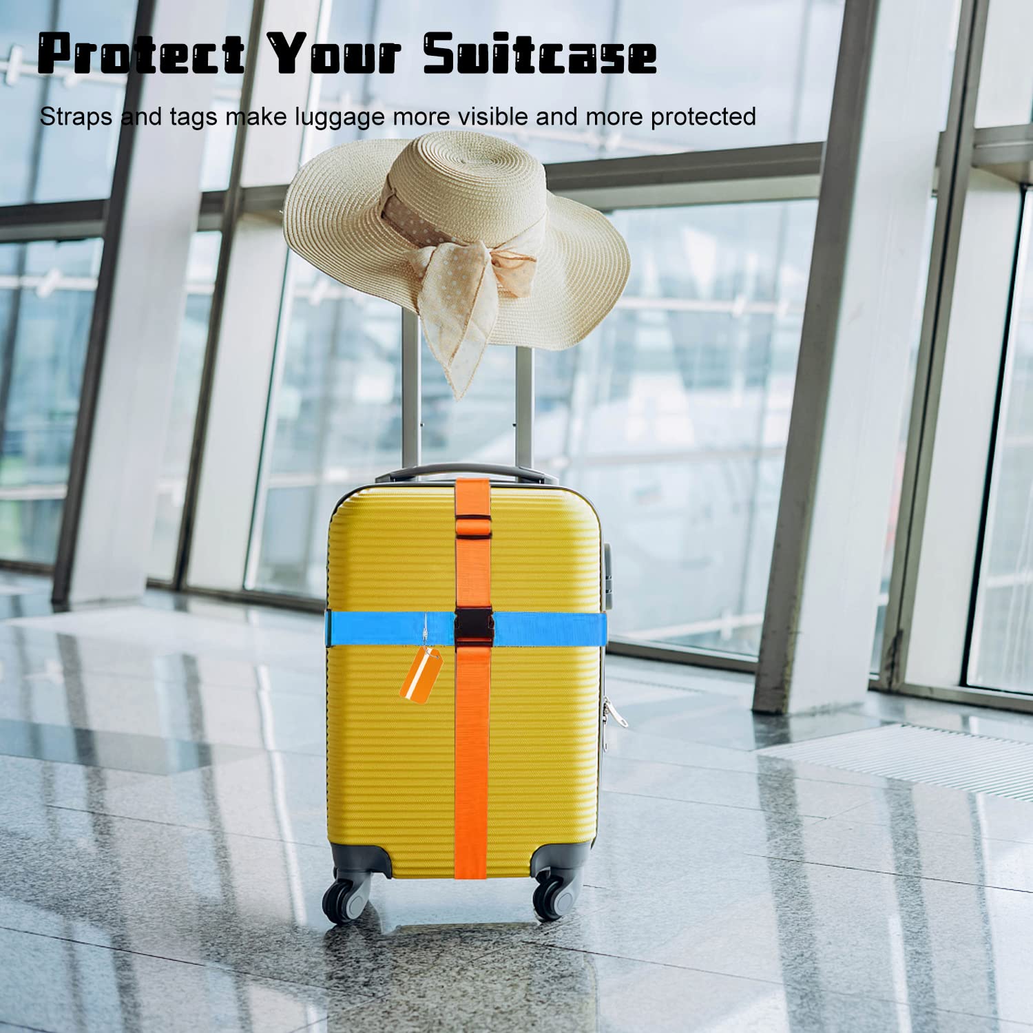 2 Cinghie Regolabili In Nylon Per Bagagli - Accessori Viaggio, Per Zaini E Valigie - Foto 10