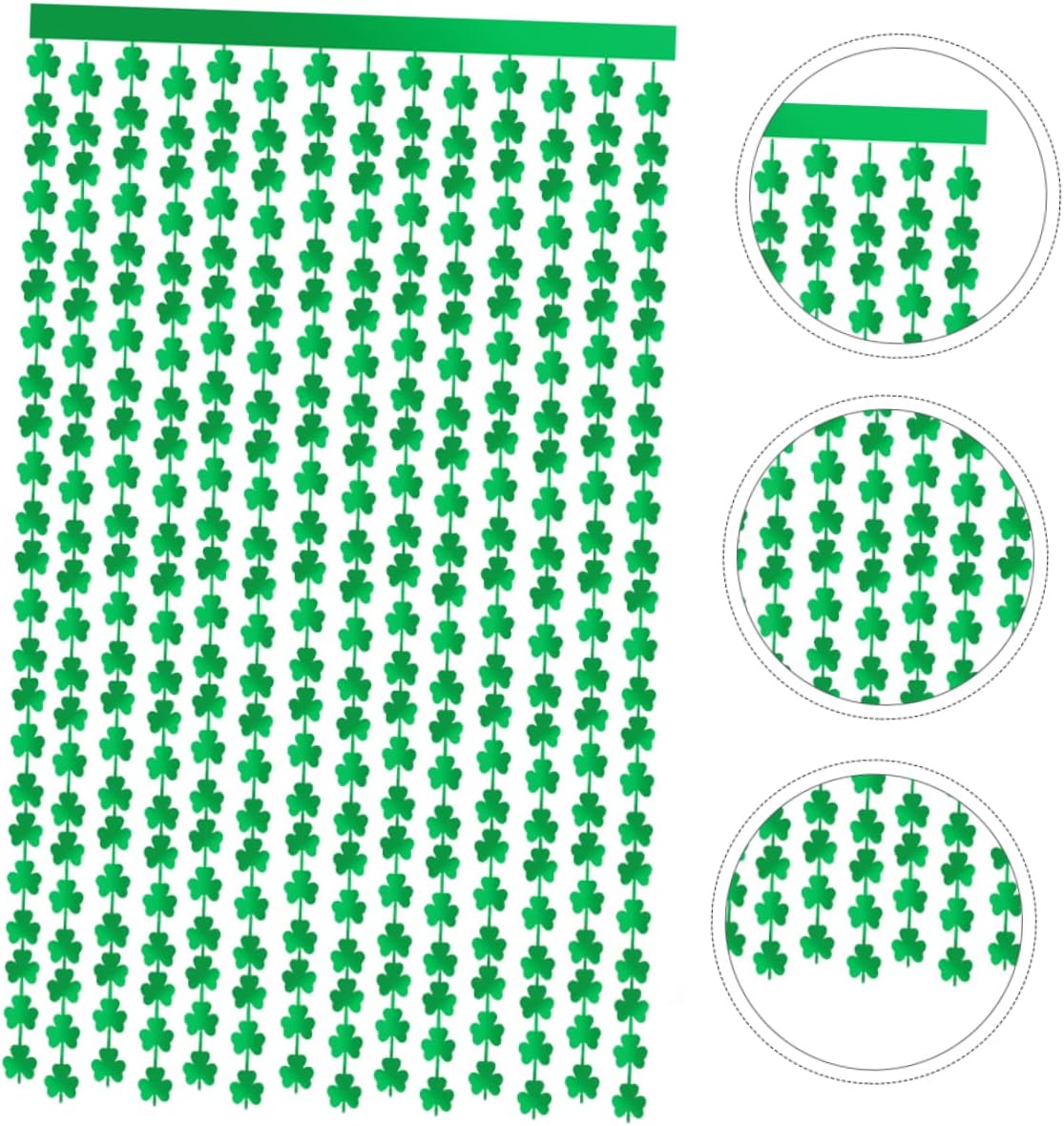 1pack Patrick's Day Door Curtain Festive Green Decoration for Home Entryway Reusable Door Decor Creates Joyful Celebration Atmosphere