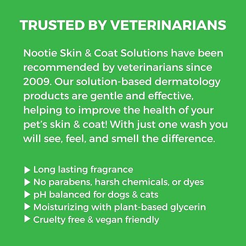 Miniatura 10 de Nootie - Champú para mascotas para pieles sensibles - Revitaliza la piel seca y el pelaje - Ingredientes naturales - Champú suave para perros