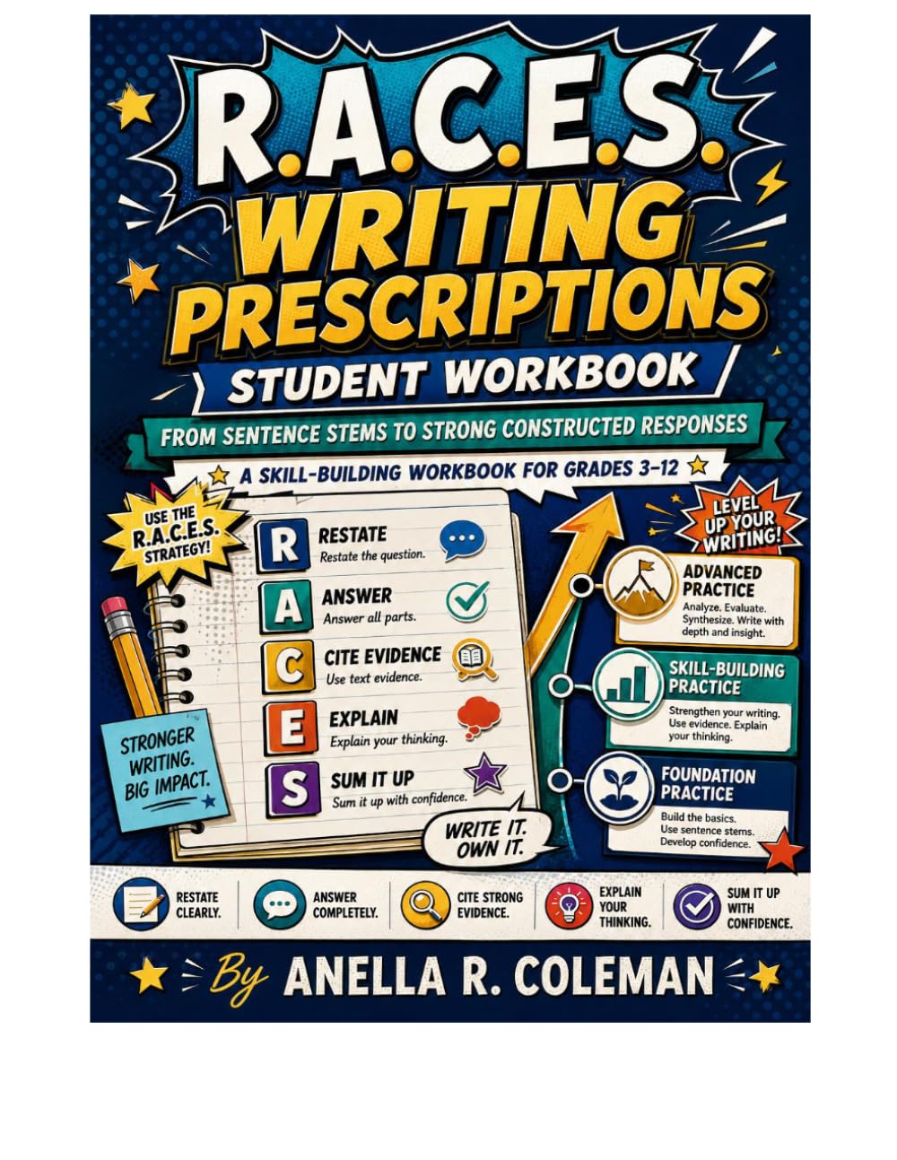 R.A.C.E.S. Writing Prescriptions Student Workbook: A Skill-Building Workbook for Grades 3-12