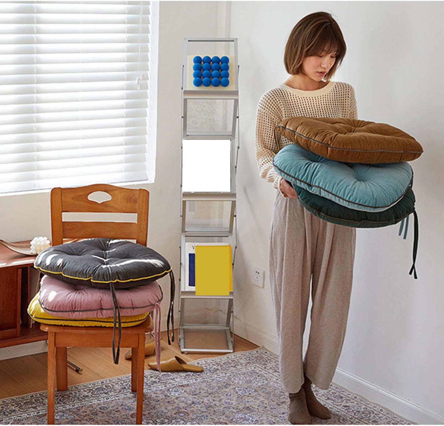 and Warm Plush Chair Cushion Winter Chair Pad for Enhances Winter Seating Home Seat Cushions Home Cushion