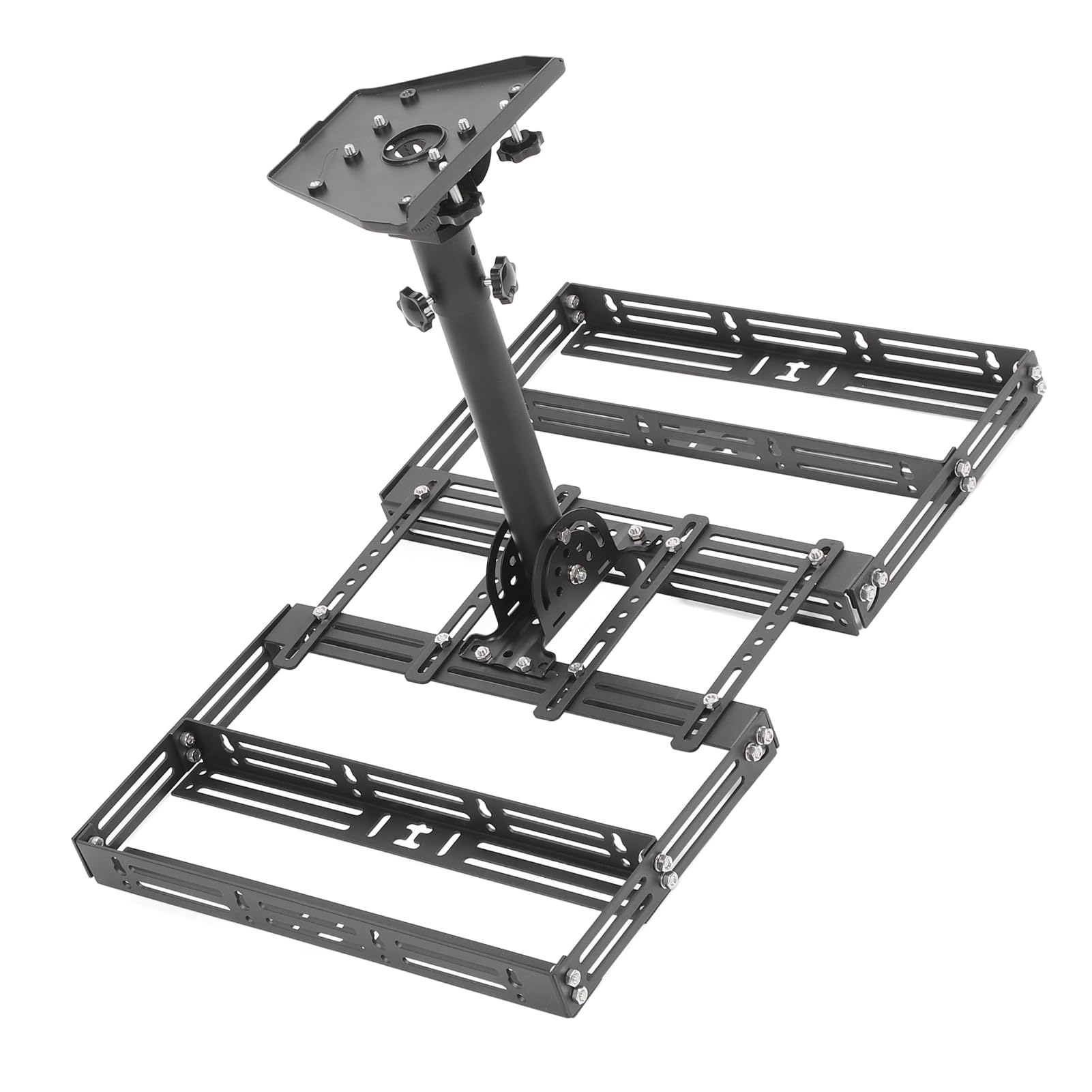 Kit di montaggio per colmo del tetto Angolo regolabile Installazione senza trapano Costruzione PC in acciaio legato di alta qualità per il di montaggio di pannelli solari di