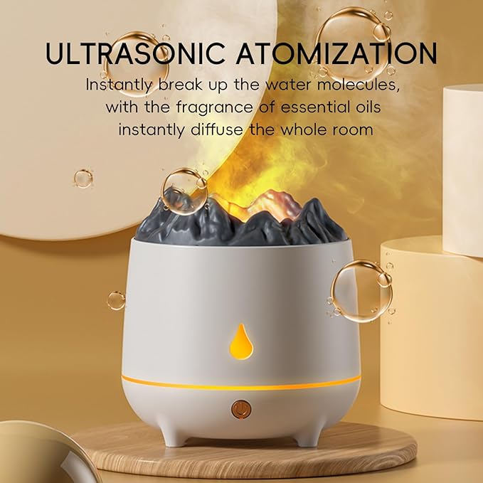Difusor de Aromas Yaledi Forma Volcán 400ml LED y Apagado miniatura 5