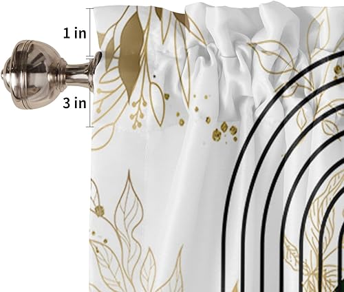 Vista 31 de Christmas Window Valance Blue Gnomes Snowflake Bird on the Branch Pattern, 54x18 inch, Polyester, Light Filtering, Rod Pocket, Kitchen, Living Room