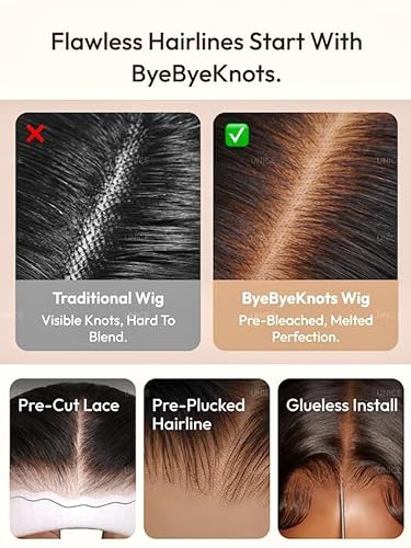 Miniatura 8 de UNICE Yaki Kinky - Peluca de cabello humano con encaje frontal de 13 x 4, sin pegamento, con cabello rizado natural, densidad del 150 %, 22 pulgadas