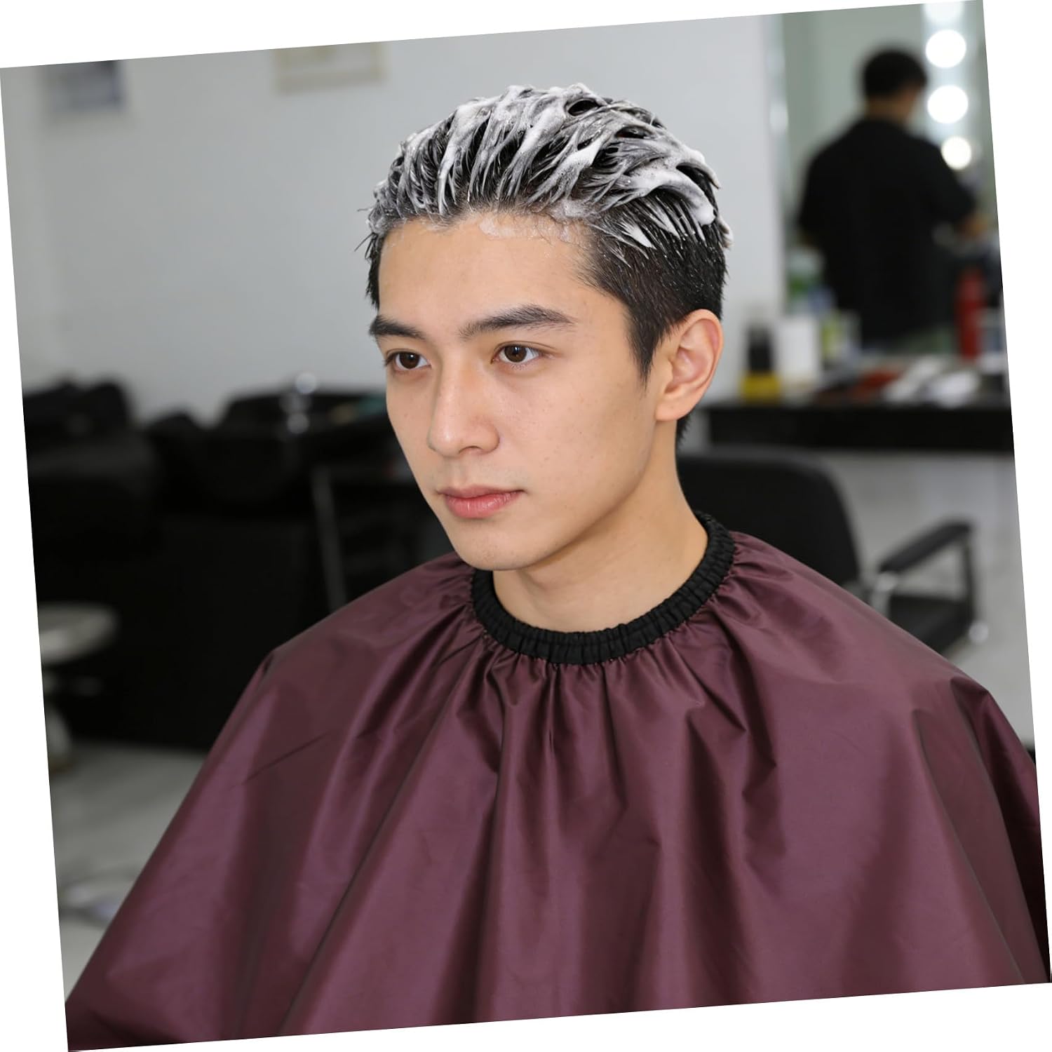 3pcs Hair Cutting Kit with Waterproof Barber Cape Neck Duster Brush and Hair Comb Set for Men and Women Essentials