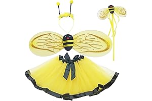 Enchanted Bumblebee Wings and Fairy Costume Set