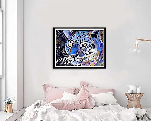 Miniatura 9 de VAIIEYO Pintura acrílica por números para adultos elefante animal, kit de pintura al óleo de bricolaje, lienzo, pintura de dibujo con pinceles para