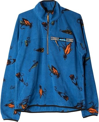 Kavu Mens Winter Throwshirt - Blue Top Water - Medium