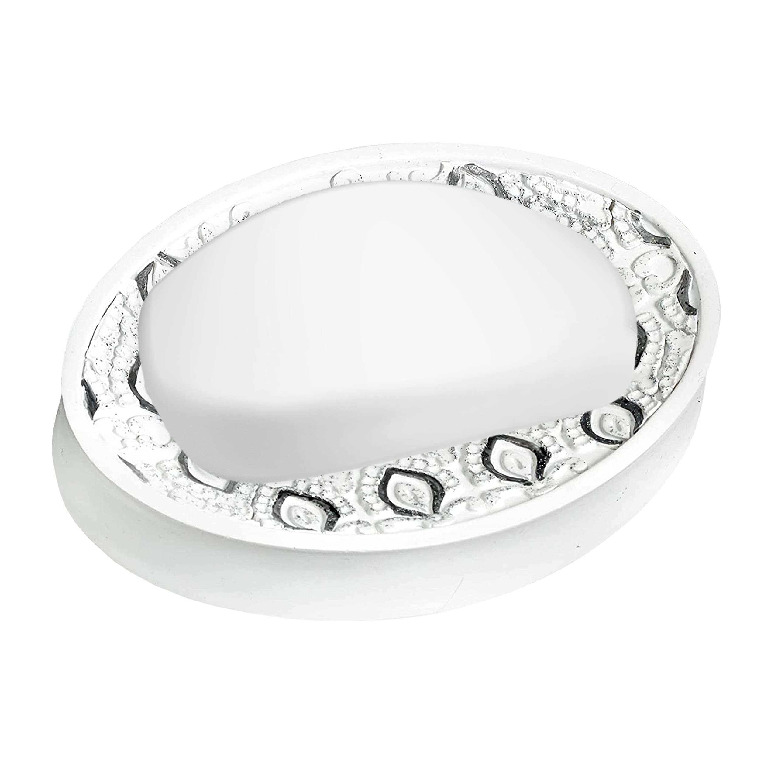 Popular Bath Monaco Soap Dish Portasapone, Bianco