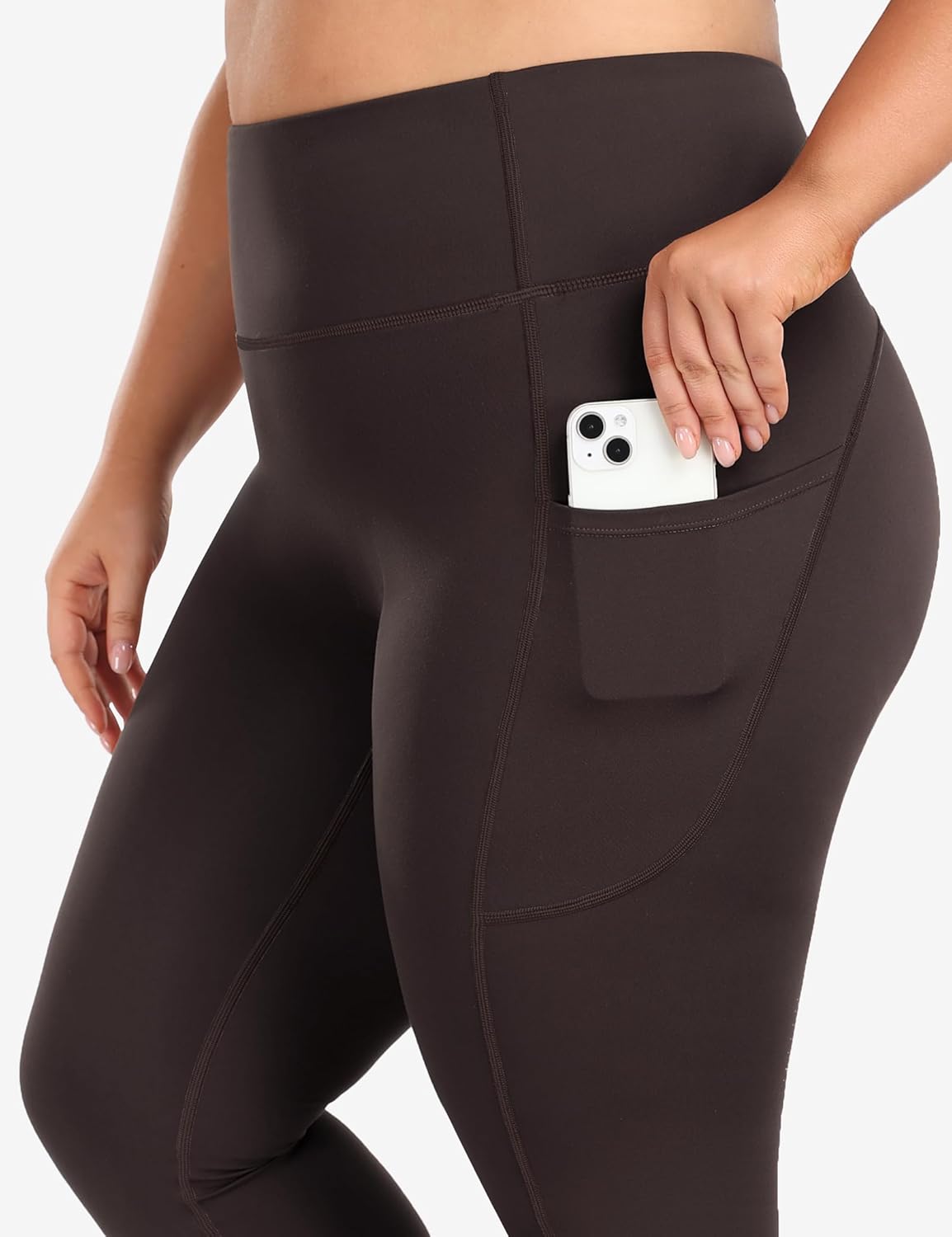 Heathyoga X-6XL Plus Size Leggings for Women with Pockets Tummy Control Plus Size Yoga Pants High Waist Workout Clothes - Image 3