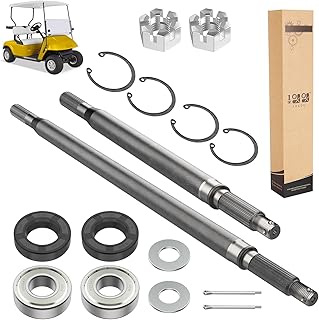 10L0L Golf Cart Rear Splined Axle Shaft Kit,Driver Side & Passenger Side,for 1994-2013 EZGO TXT Medalist Electric Vehicles Replace OEM 20377G11 20377G12 20377-G22