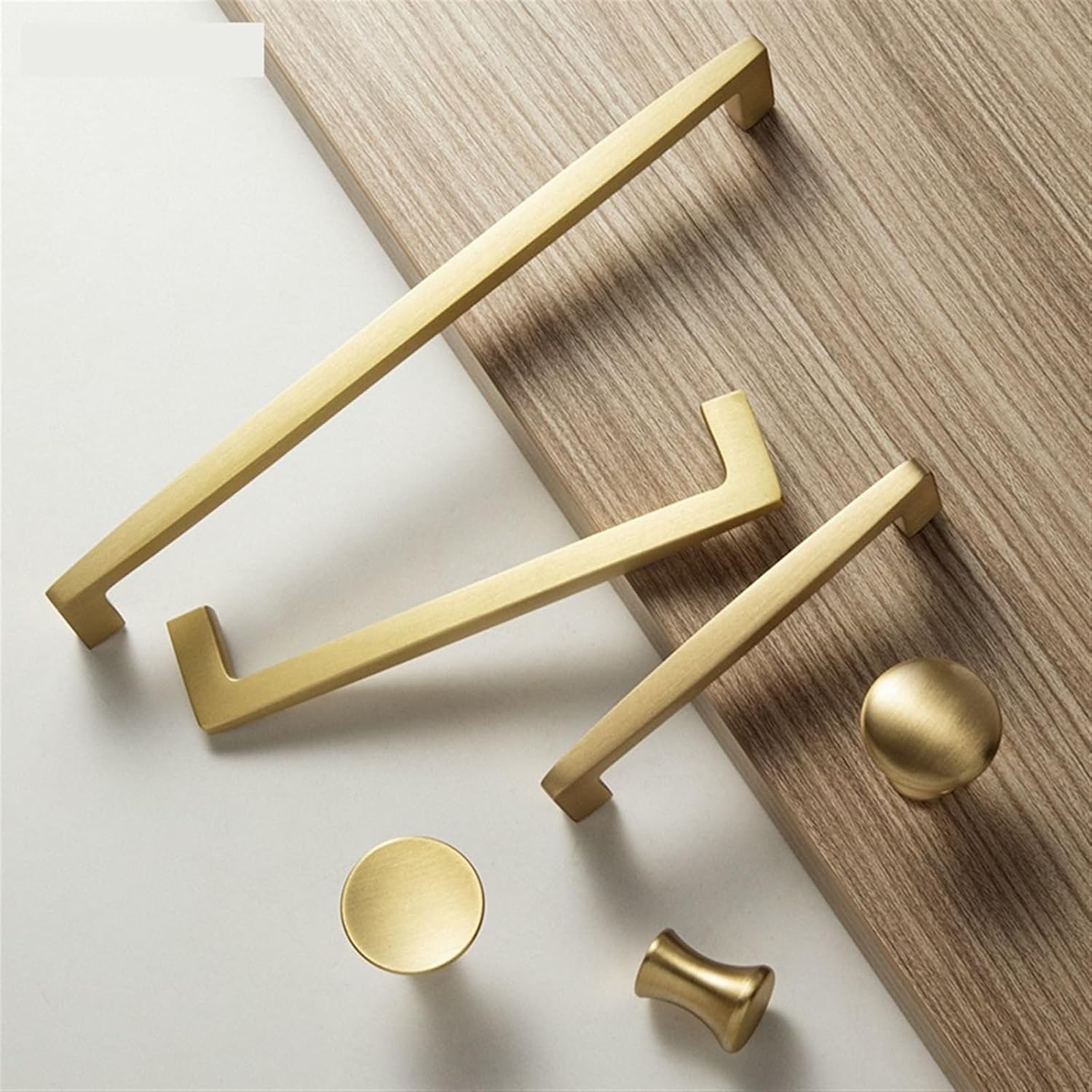 Minimalist Pure Copper Cabinet Pulls Brass Handle Geometry Drawer Handles Nordic Cupboard Handle 1Pcs (Color : LT189)