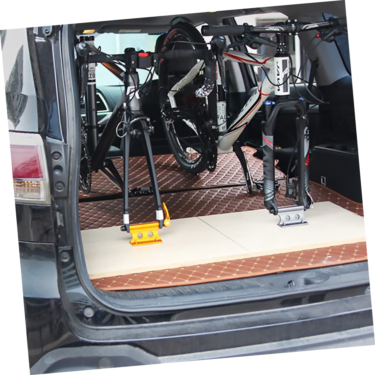 GOOHOCHY Bicycle Front Wheel Holder Bike Fork Mount Front Fork Retaining Clip Solid Alloy Multi-Directional Mount