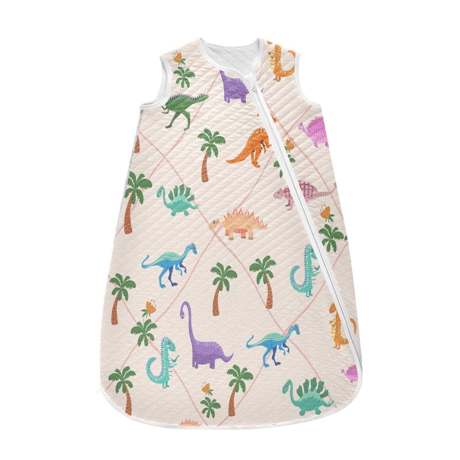 Kigai Dinosaur Tree Baby Sleep Sack Wearable Blanket Sleeping Bag 2-Way Zipper Soft Swaddle Transition Sack