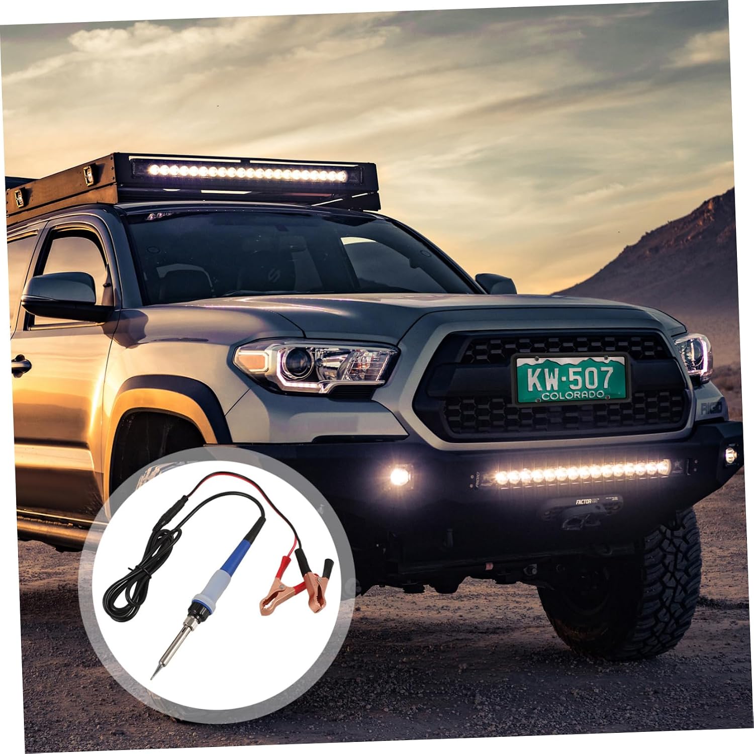 1set Soldering Kit Car Soldering Iron Set Electric Iron Kit Tool Portable