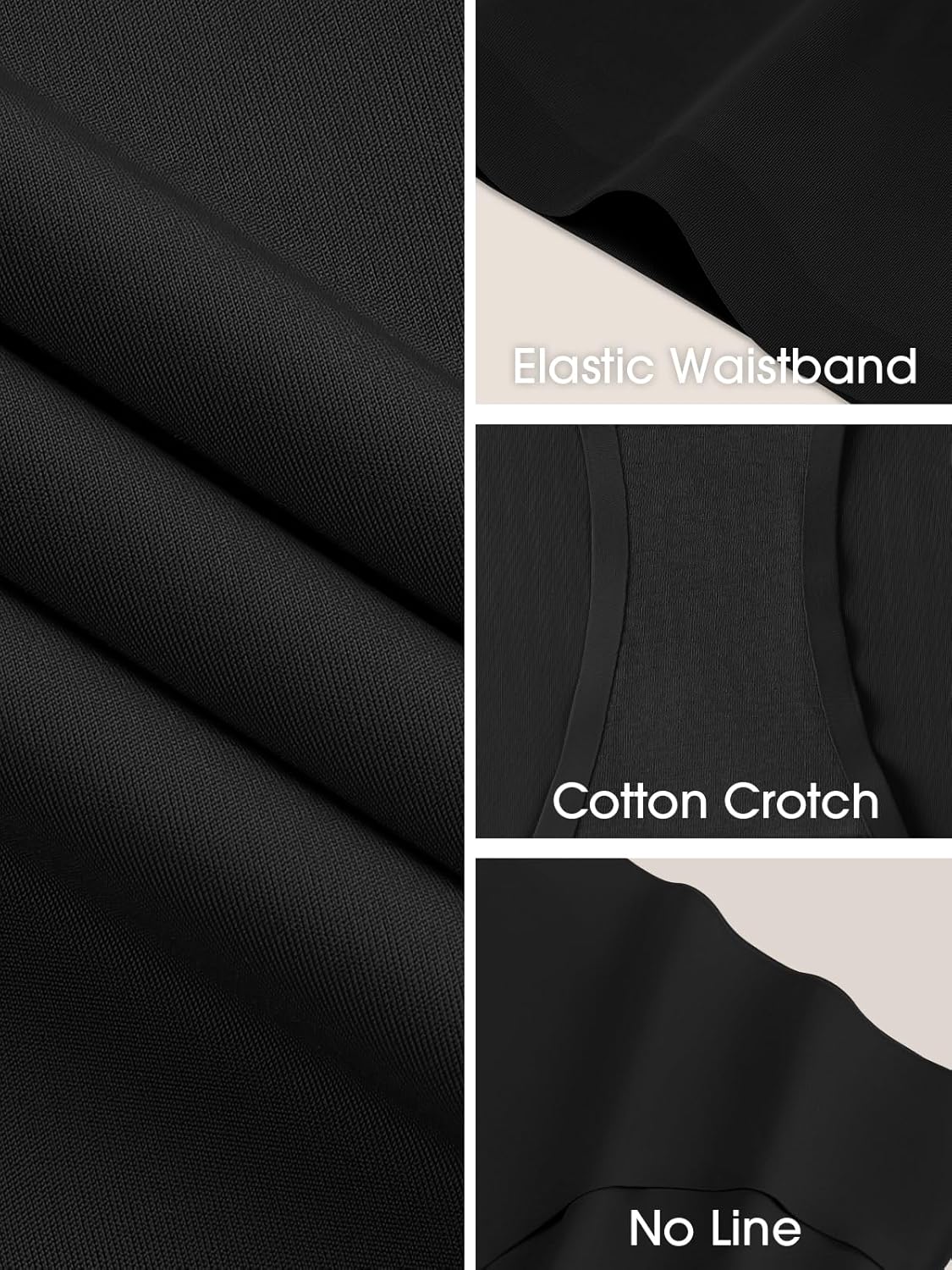 Seamless Underwear for Women No Show Hipster Bikini Panties Low Rise Cheeky Breathable Soft Invisible Briefs 6 Pack - Image 5