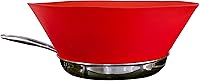 Frywall 10 Medium Splatter Guard - Red | Shark Tank Splatter Screen for 10-Inch Pans, Mess-Free Frying
