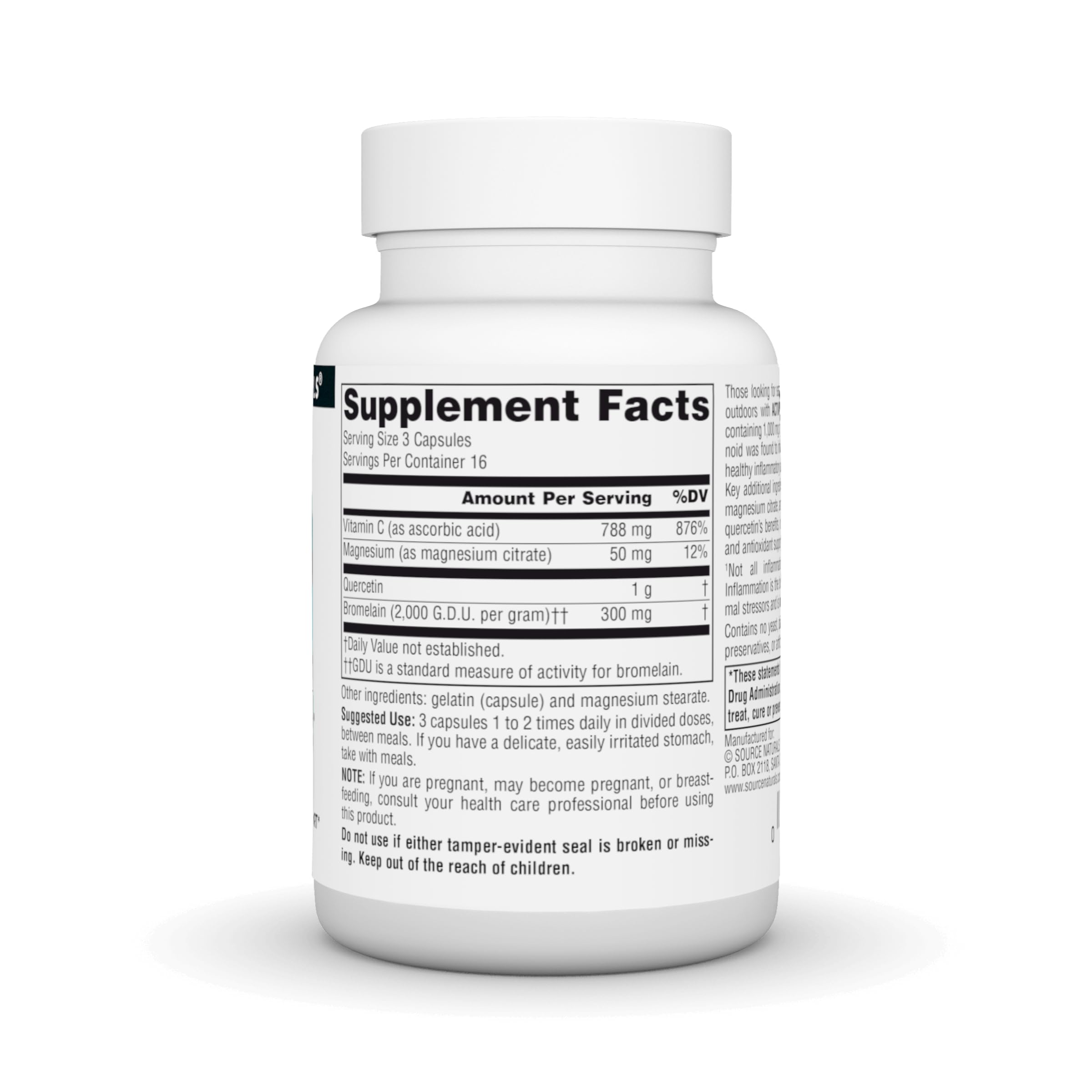 Source Naturals Activated Quercetin, Bioflavanoid Complex* - 50 Capsules — Amazon image 3