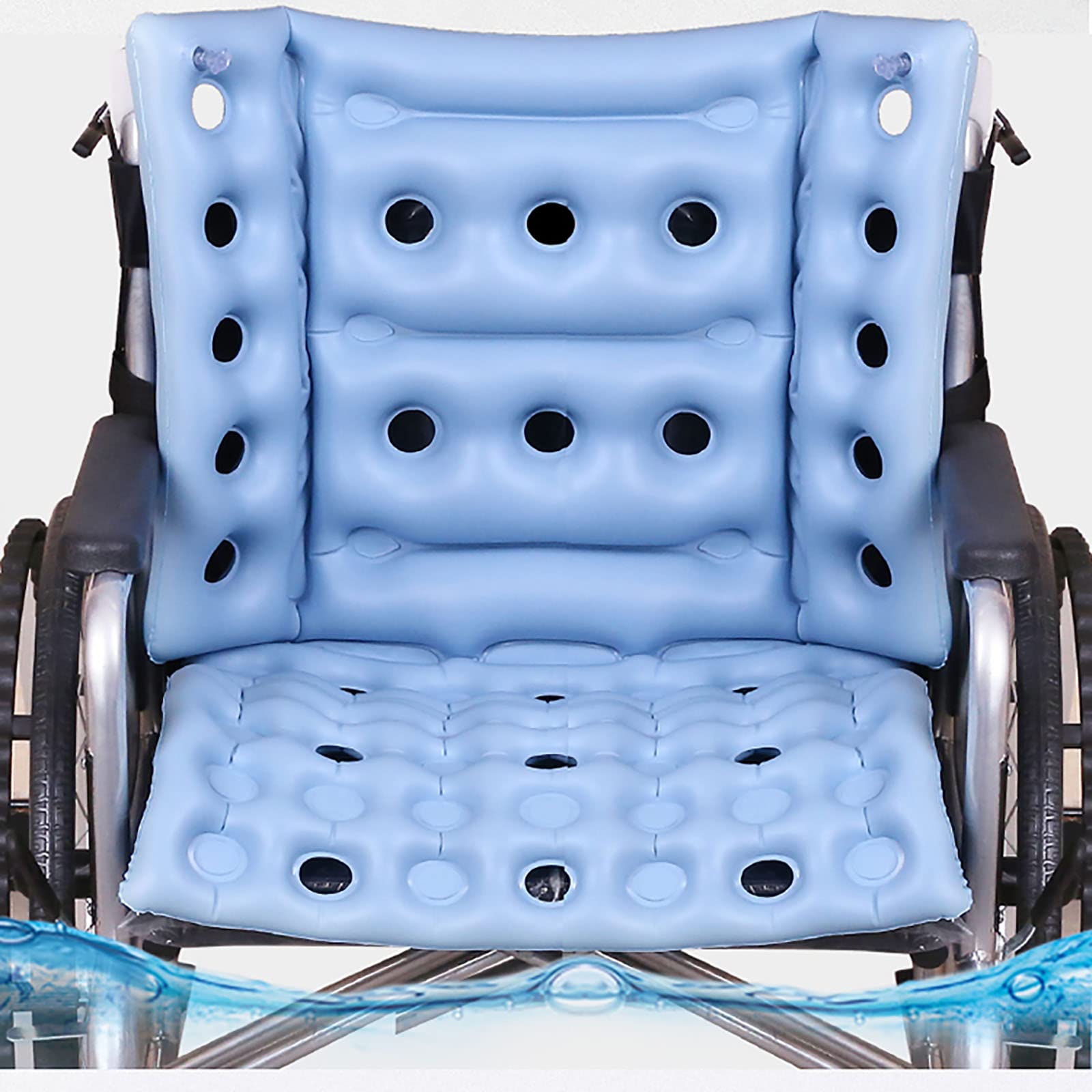 Cojines para Silla de Ruedas para aliviar la presión, Cojines para aliviar el Dolor de Cama para Las úlceras por presión, Cojines de presión antiescaras inflables de Aire para la Oficina, el Auto
